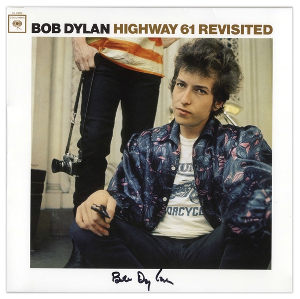 Bob Dylan Signed Album ''Highway 61 Revisited'' -- With Roger Epperson, Jeff Rosen & PSA/DNA COAs